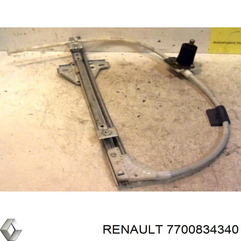 7700834340 Renault (RVI) mecanismo de elevalunas, puerta trasera derecha