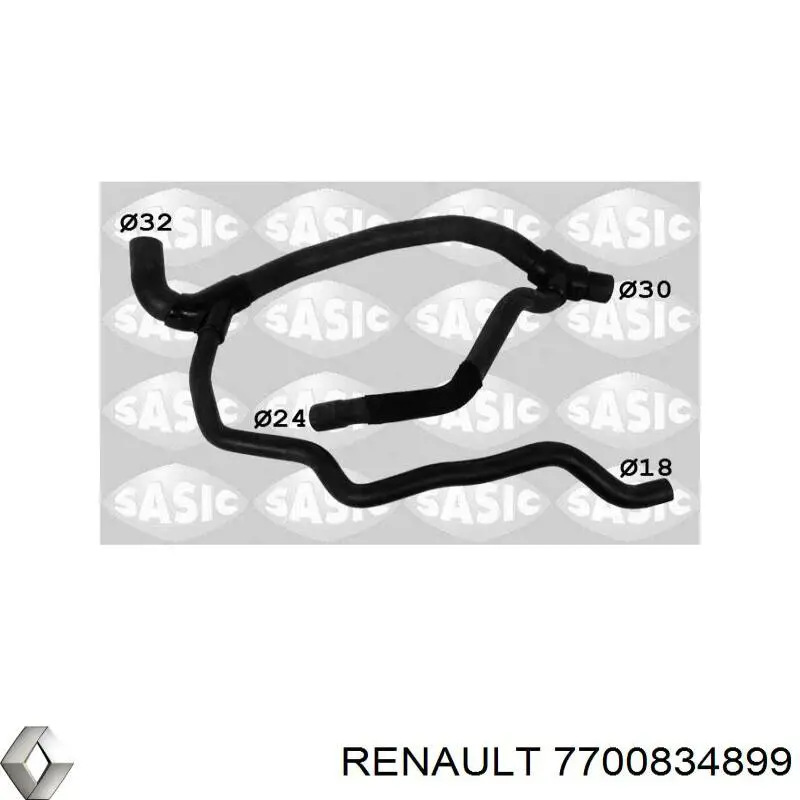 Manguito de líquido refrigerante Renault (RVI) 7700834899 precio, desde 45,68 EUR