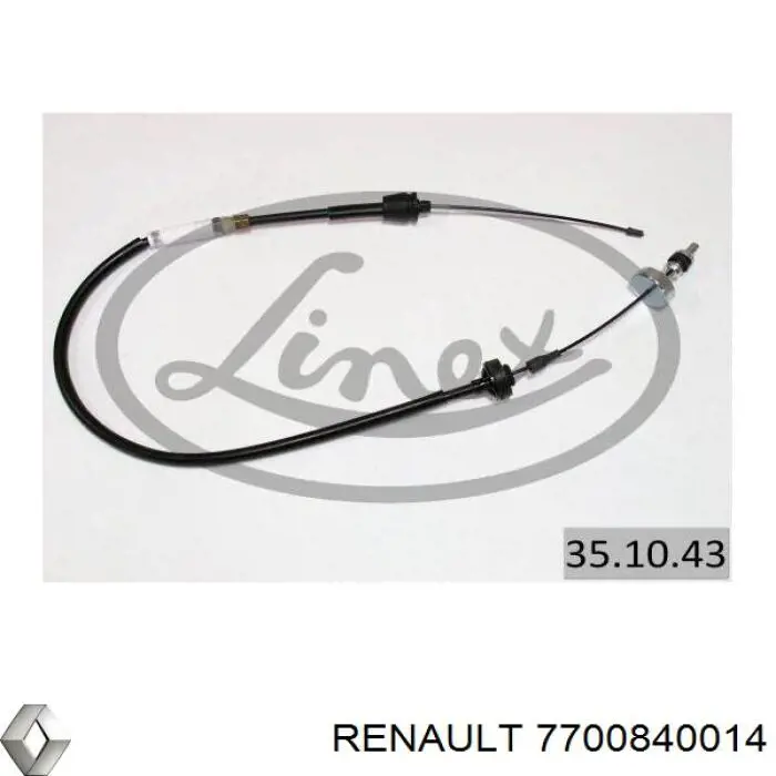 7700840014 Renault (RVI) cable de embrague