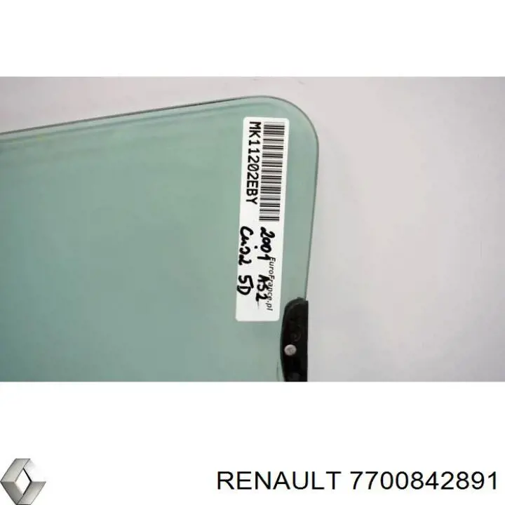 Luna de puerta delantera izquierda para Renault Clio (B, C, B01)