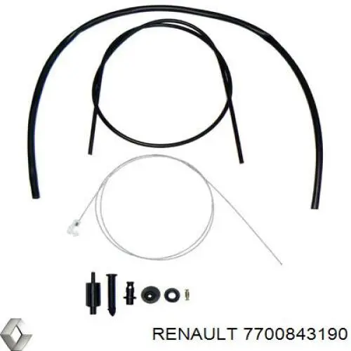 7700843190 Renault (RVI) cable del acelerador