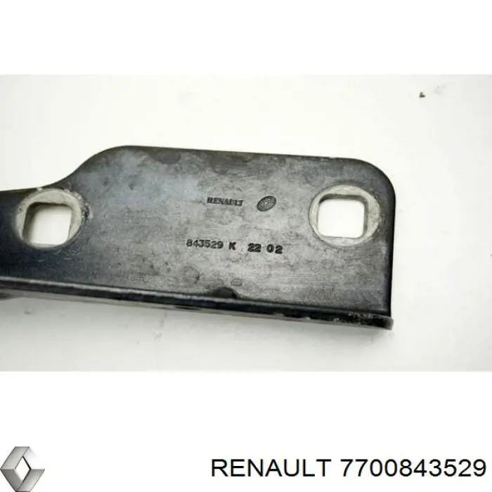 7700843529 Renault (RVI) bisagra, capó del motor izquierda