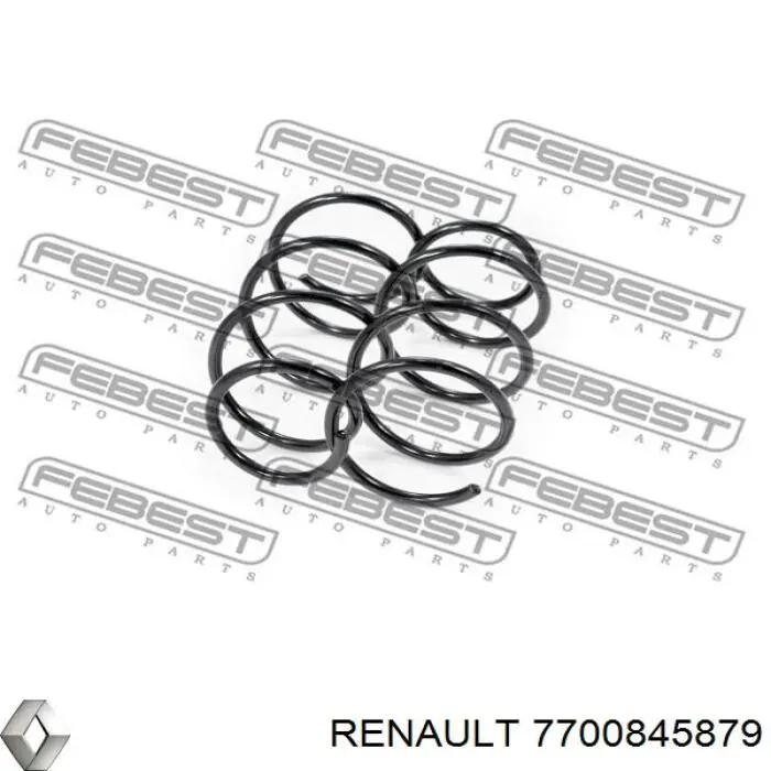 7700845879 Renault (RVI) muelle de suspensión eje delantero