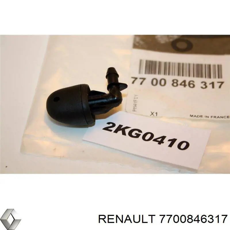Comprar 7700846317 Renault (RVI) Boquilla del lavaparabrisas trasero