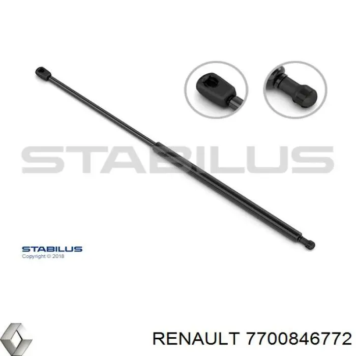 Comprar 7700846772 Renault (RVI) Amortiguador de puerta trasera