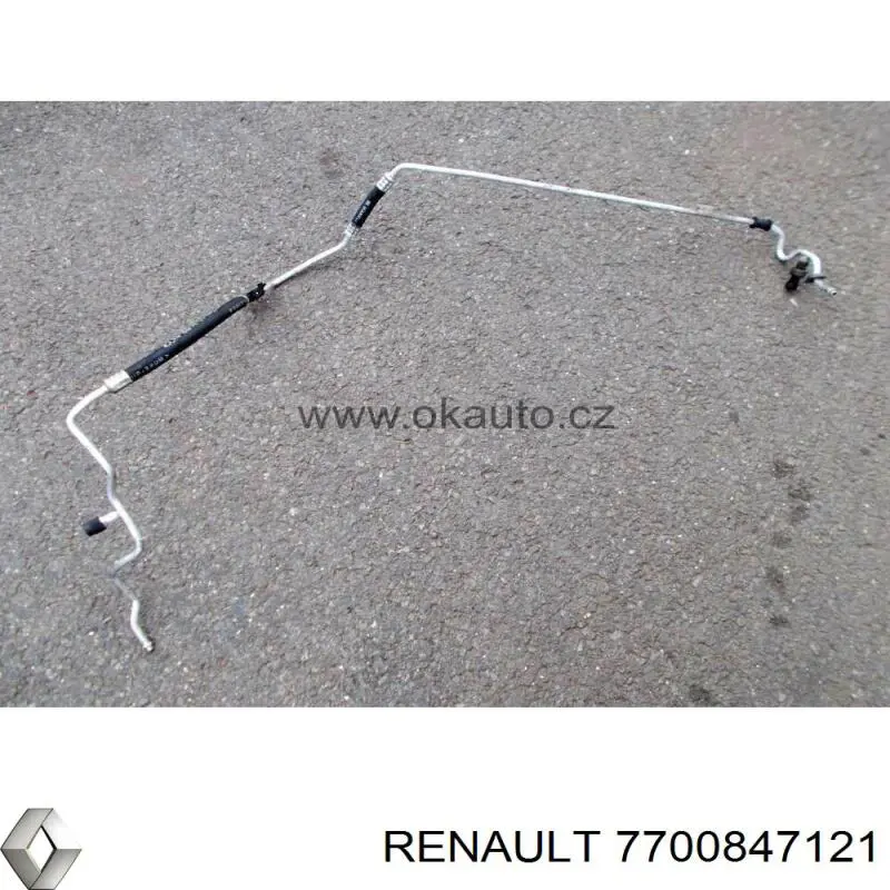 7700847121 Renault (RVI) tubería de baja / alta presión, aire acondicionado, de condensador a evaporador