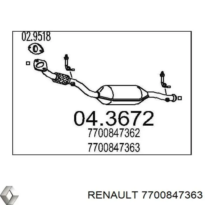 7700847362 Renault (RVI)