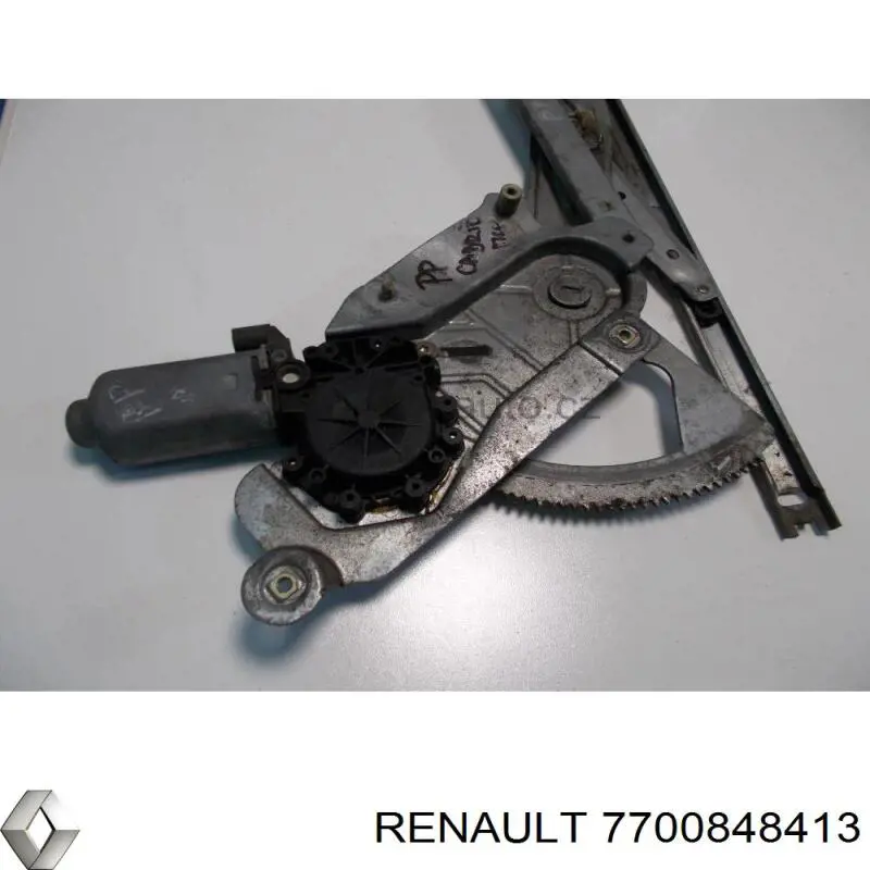 7700848413 Renault (RVI) mecanismo de elevalunas, puerta delantera derecha