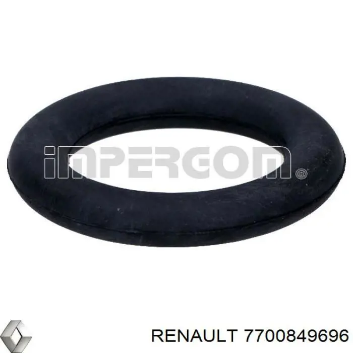 7700849696 Renault (RVI) soporte, silenciador