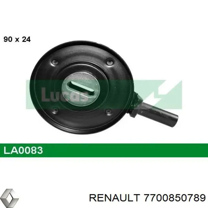 Polea inversión/guía, correa auxiliar servicios Renault (RVI) 7700850789 precio, desde 30,44 EUR