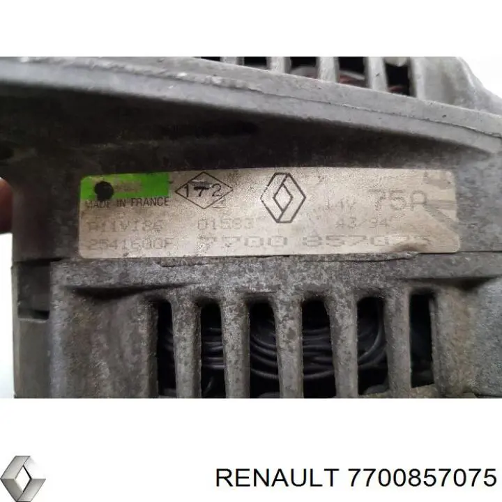 7700857075 Renault (RVI) alternador