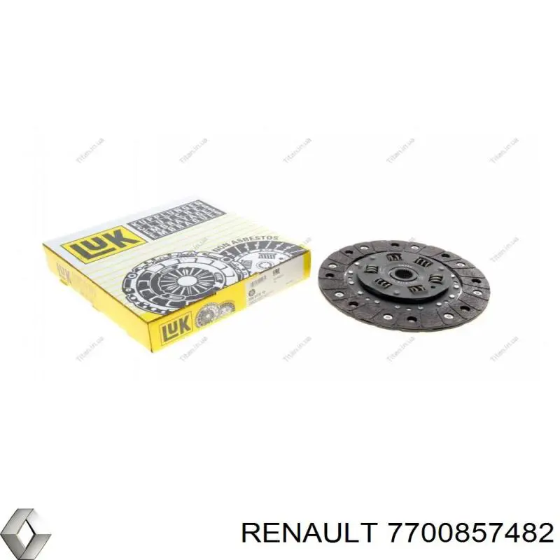 7700857482 Renault (RVI) disco de embrague