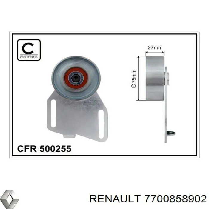 Tensor de la correa trapecial Renault (RVI) 7700858902 precio, desde 96,27 EUR