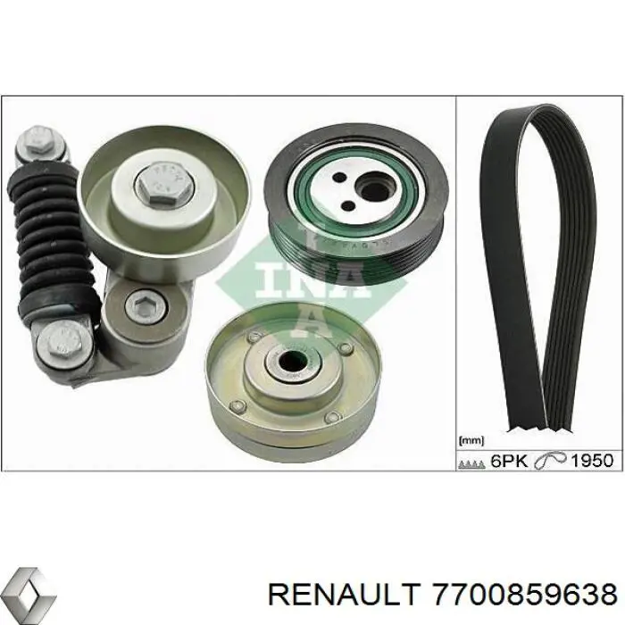 7700859638 Renault (RVI) correa trapezoidal