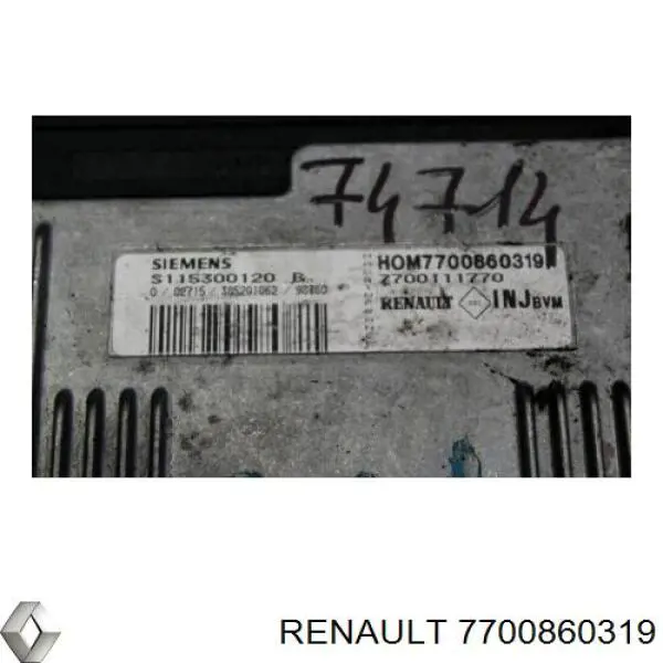 7700860319 Renault (RVI) Centralina Del Motor
