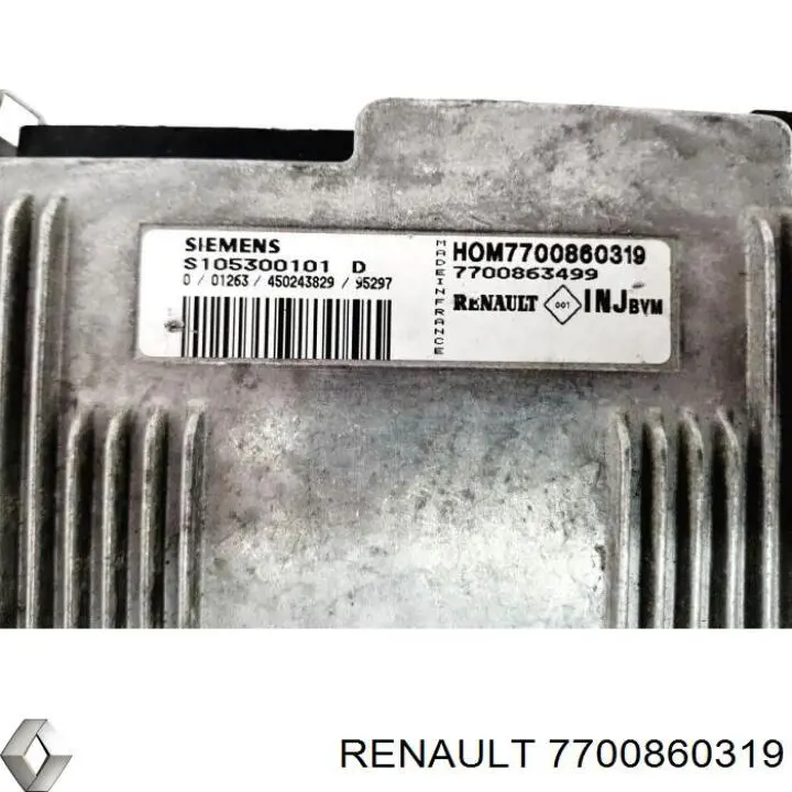 Unidad de control del motor  Renault (RVI) 7700860319 precio, desde 39,20 EUR