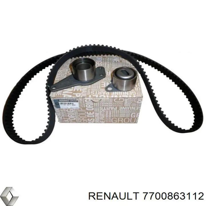 Rodillo intermedio de correa dentada Renault (RVI) 7700863112
