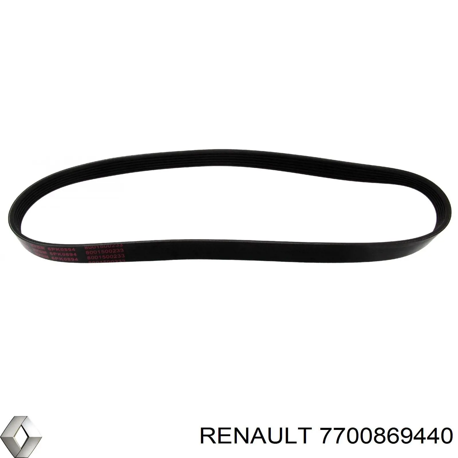 Comprar 7700869440 Renault (RVI) Correa trapezoidal