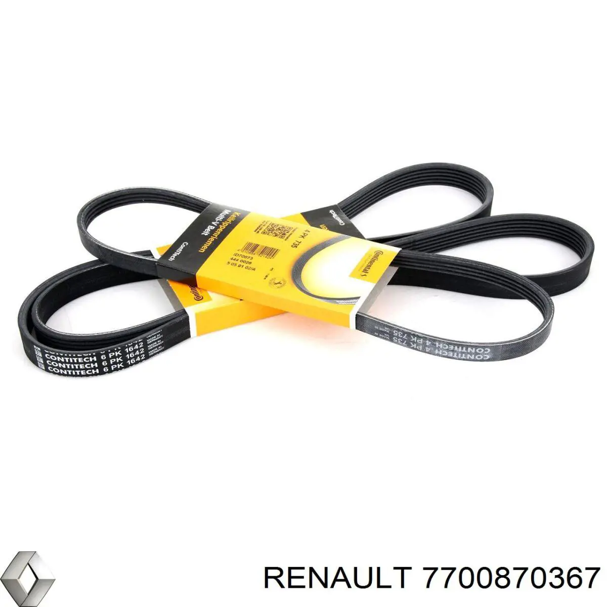 Correa de transmisión trapezoidal Renault (RVI) 7700870367 precio, desde 4,66 EUR