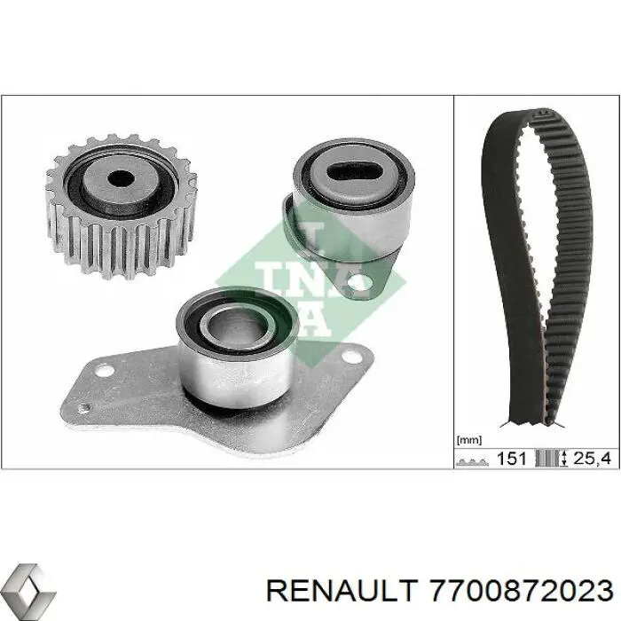 7700872023 Renault (RVI) correa distribucion