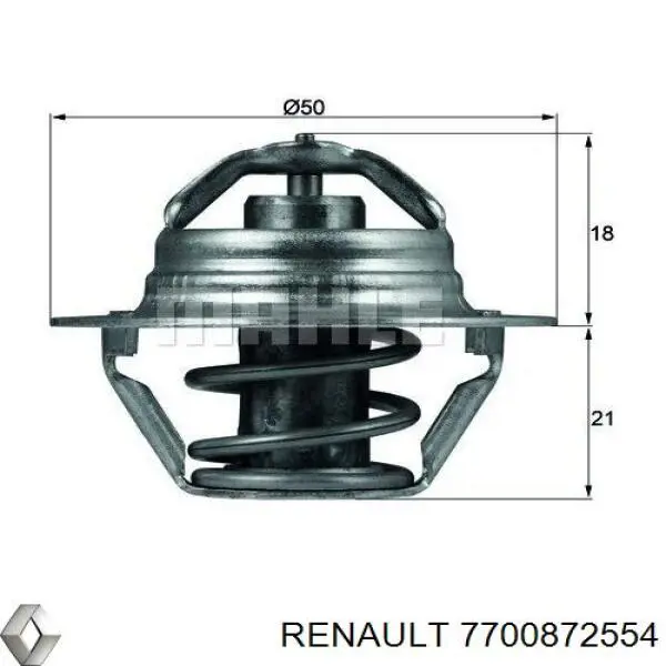 7700872554 Renault (RVI) termostato