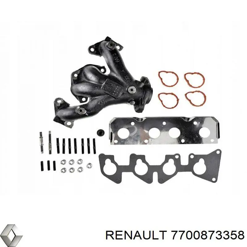 7700873358 Renault (RVI) colector de escape, sistema de escape