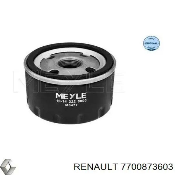 Filtro de aceite Renault Megane 1 LA0, LA1