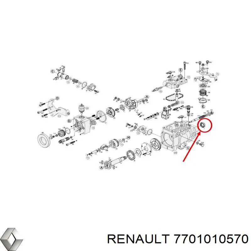 Retén de la bomba de inyección 1460283310 Bosch