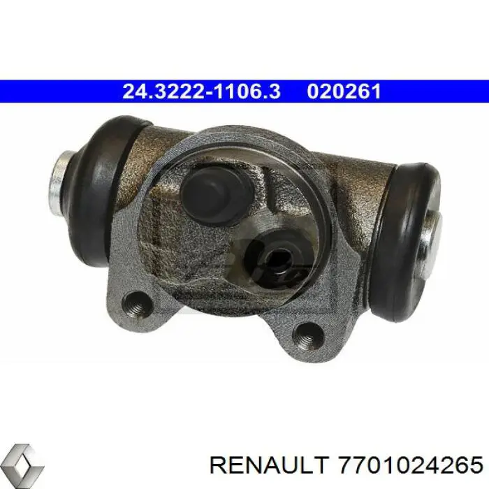 7701024265 Renault (RVI) cilindro de freno de rueda trasero