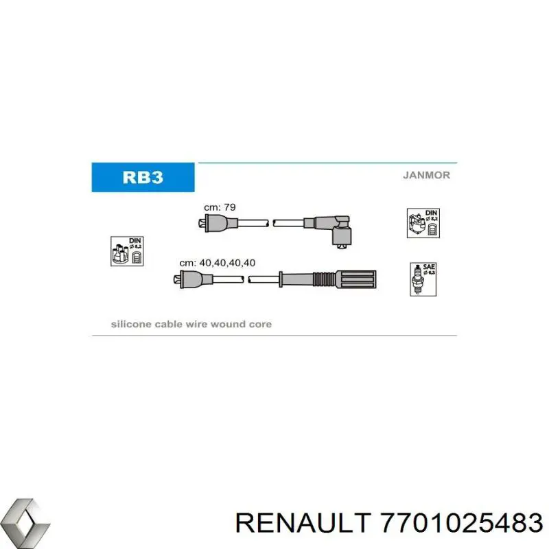 Cables de bujías RCRN640 NGK