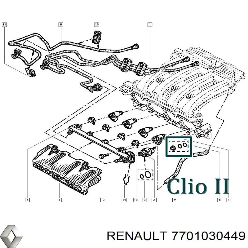 Comprar 7701030449 Renault (RVI) Junta de inyectores