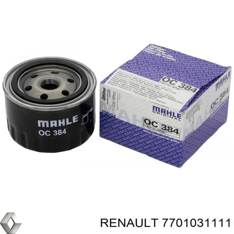 7701031111 Renault (RVI) filtro de aceite