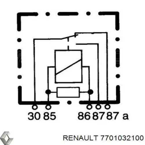 7701032100 Renault (RVI) relé eléctrico multifuncional