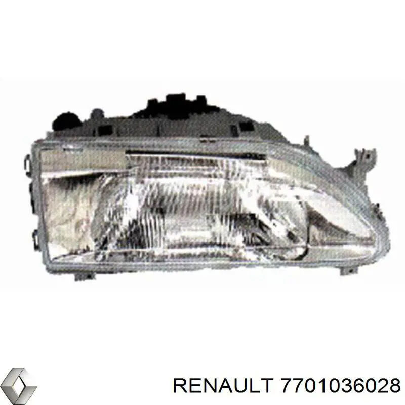 Faro derecho Renault (RVI) 7701036028 precio, desde 53,72 EUR