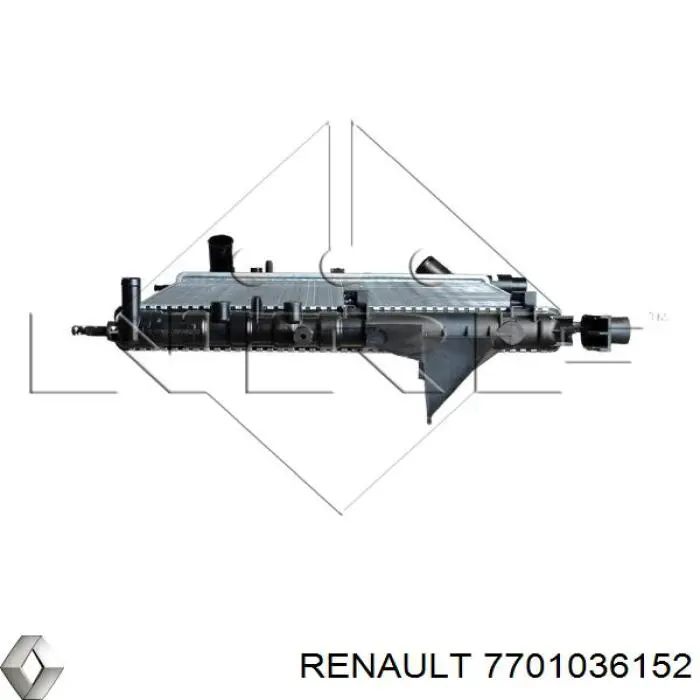 7701036152 Renault (RVI) radiador