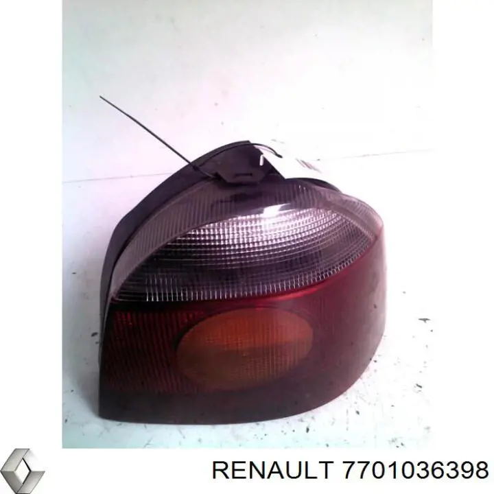 7701036398 Renault (RVI) cristal de piloto posterior derecho