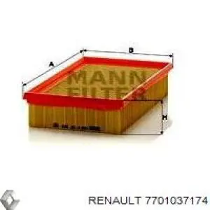7701037174 Renault (RVI) filtro de aire