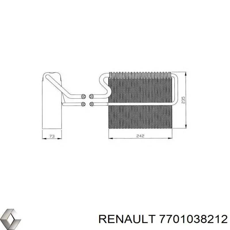 Evaporador de aire acondicionado 92209 Nissens