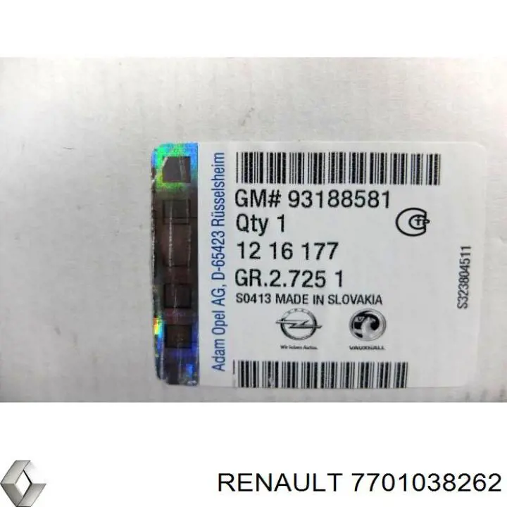 Faro derecho Renault (RVI) 7701038262 precio, desde 40,66 EUR