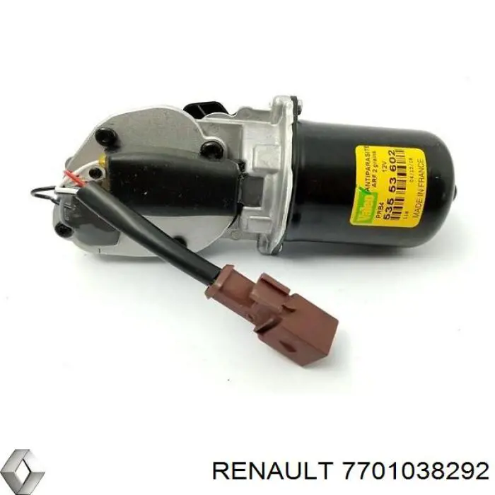 Motor del limpiaparabrisas Renault (RVI) 7701038292