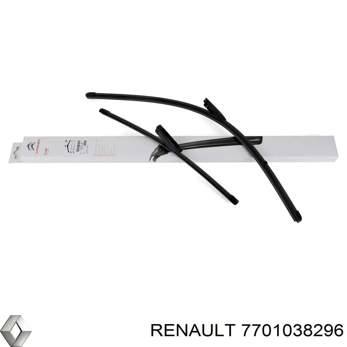 Comprar 7701038296 Renault (RVI) Escobilla del limpiaparabrisas del lado del pasajero