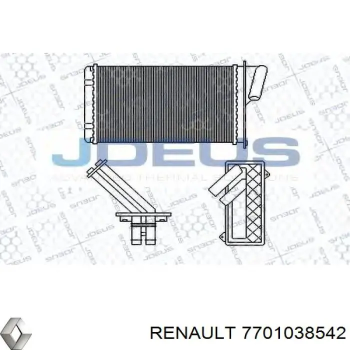 Radiador de calefacción Renault (RVI) 7701038542 precio, desde 30,96 EUR