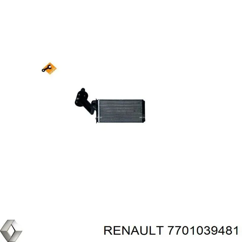 7701039481 Renault (RVI) radiador de calefacción