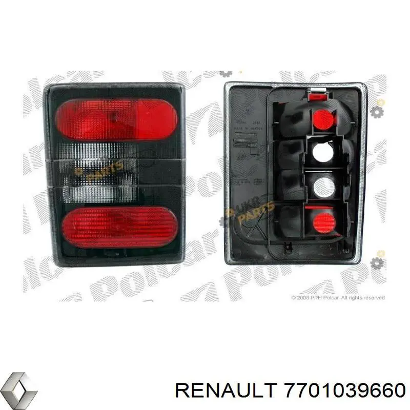 7701039660 Renault (RVI) piloto posterior derecho