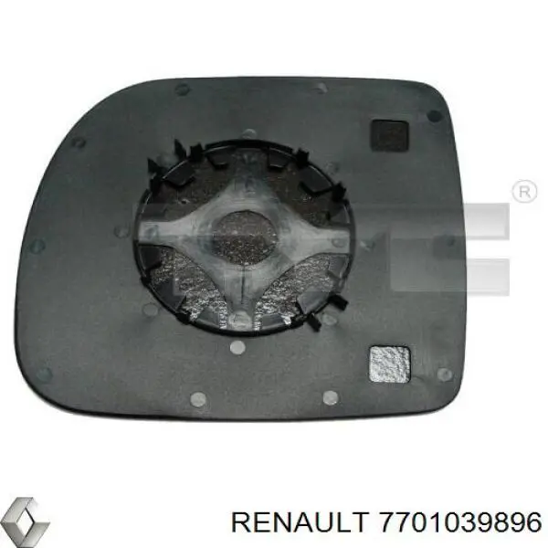 7701039896 Renault (RVI) cristal de espejo retrovisor exterior izquierdo