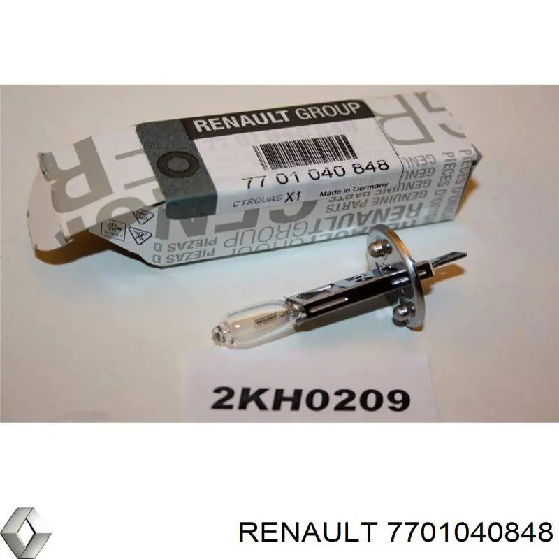 Bombilla halógena de luz larga Renault (RVI) 7701040848 precio, desde 4,74 EUR