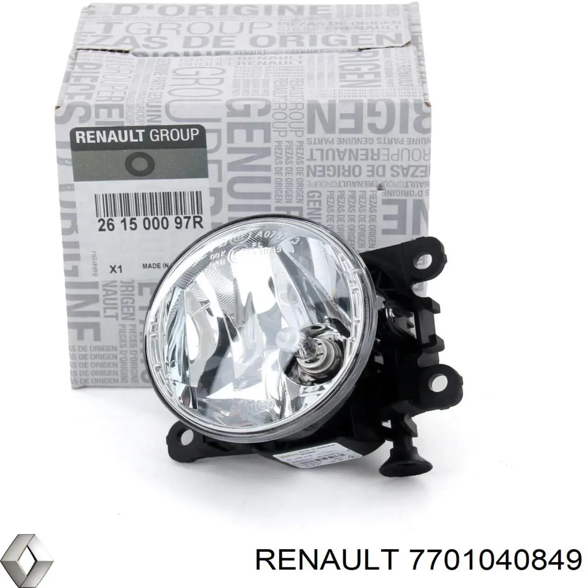 Lámpara halógena Renault (RVI) 7701040849