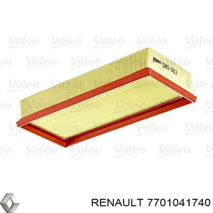 7701041740 Renault (RVI) filtro de aire