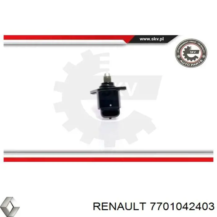 7701042403 Renault (RVI) válvula de mando de ralentí