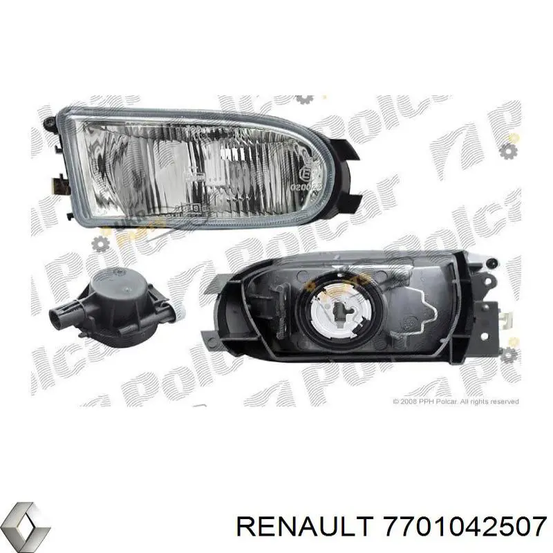 Luz antiniebla izquierda para Renault Safrane (B54)
